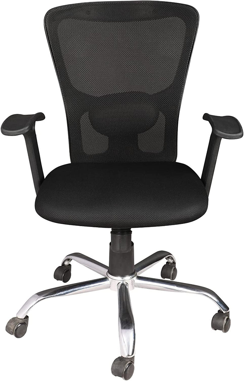 Office Executive Chair in Medium Back Chrome Base