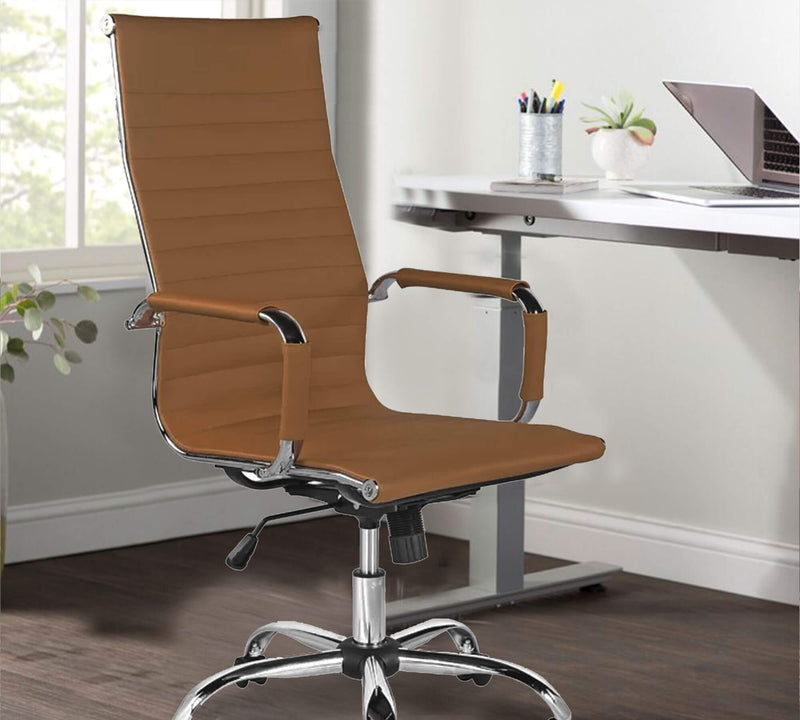 High Back Office Executive Chair with Chrome Base