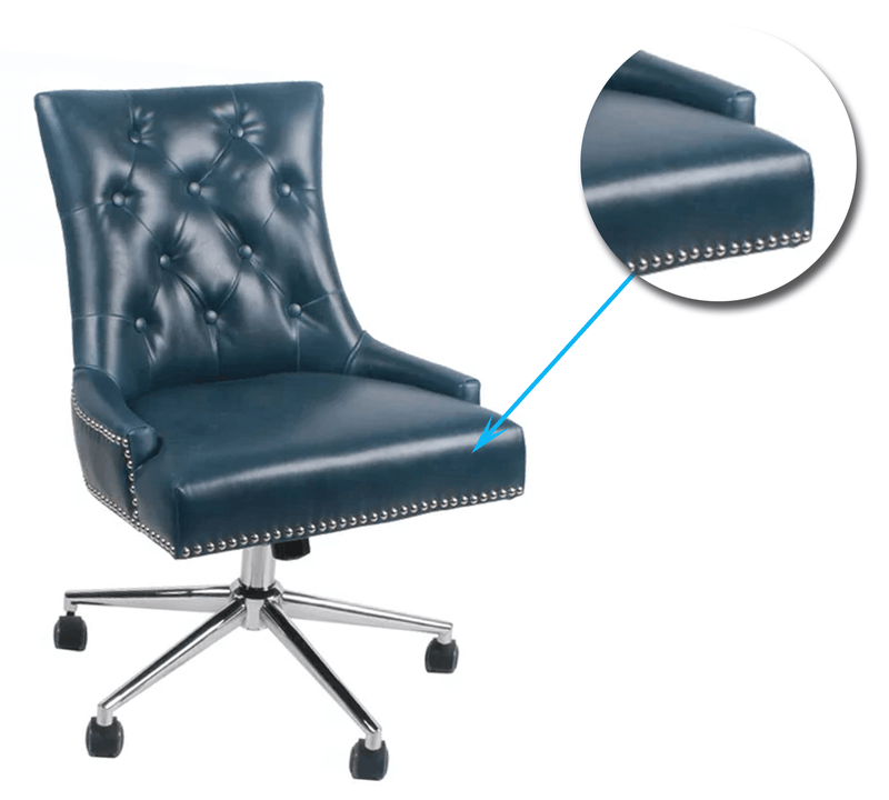 Swivel Lounge Chair with Height Adjustable Chrome Base