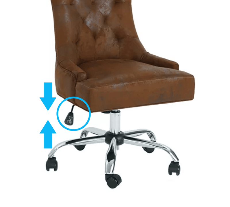 High Back Director Chair with Height Adjustable Chrome Base