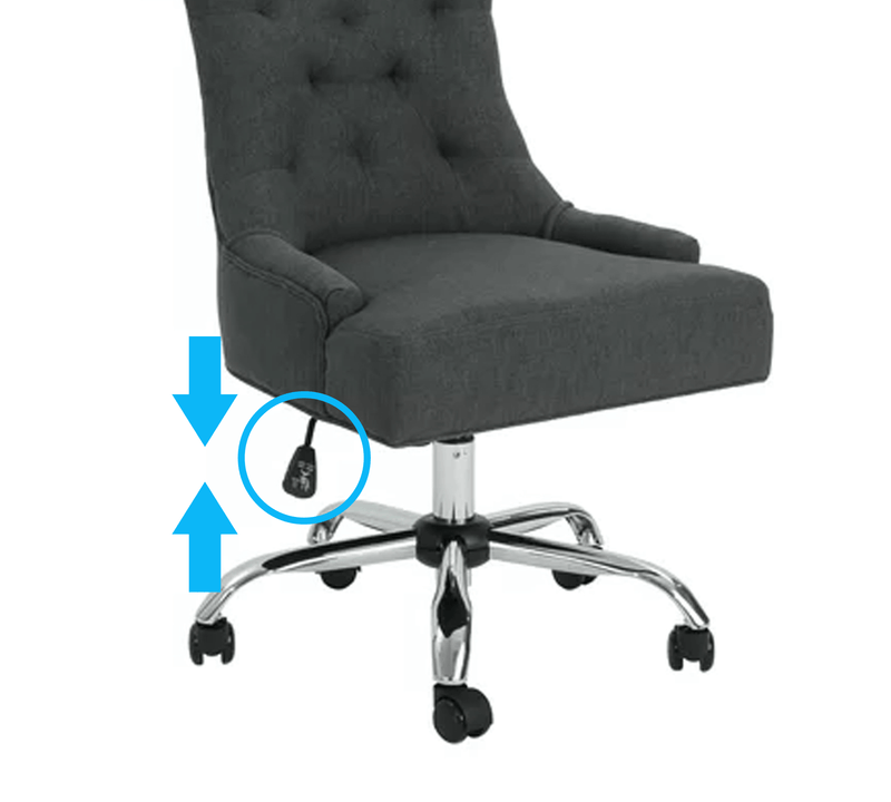 High Back Director Chair with Height Adjustable Chrome Base