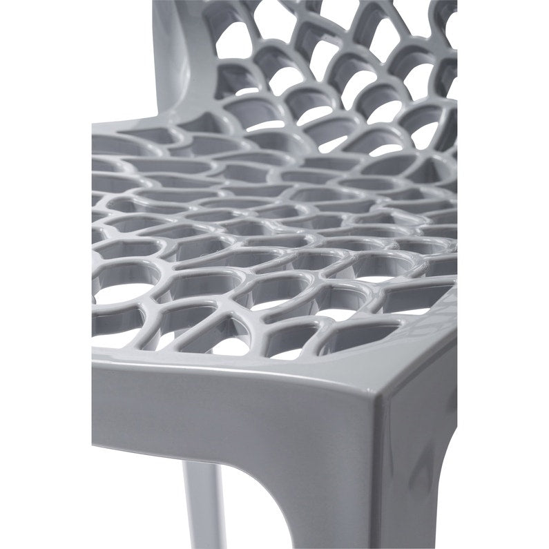 Cafe Chair With Crystal Frame Legs Base