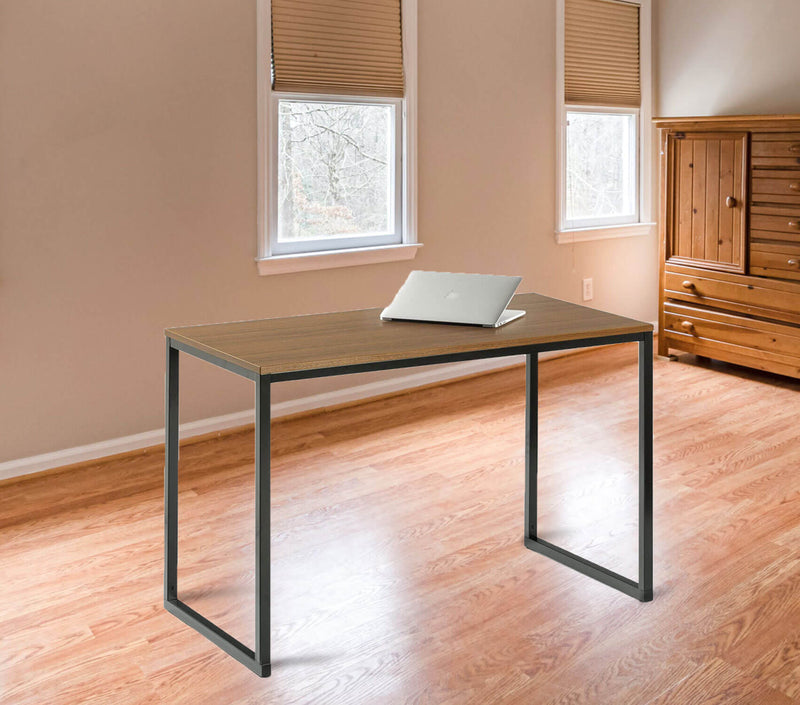Computer Study Table in Metal Frame and Particle Board Top