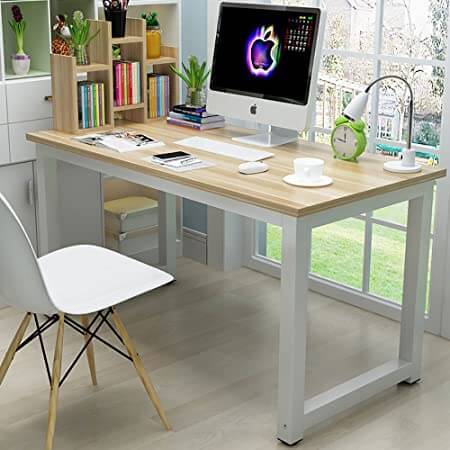 Office Computer Table in Metal Frame & Top Particle Board