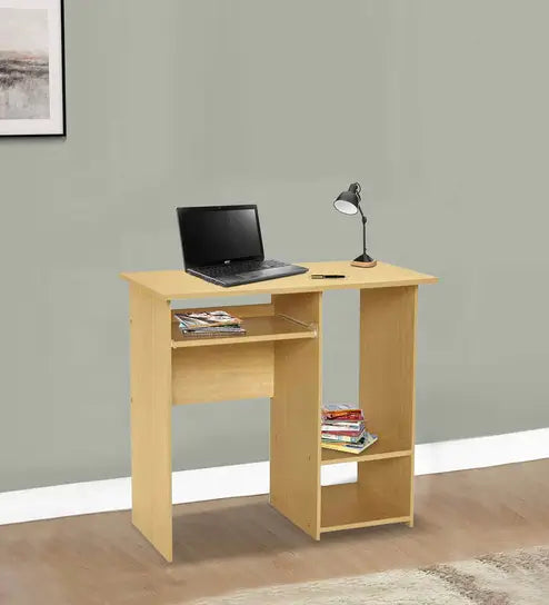 Computer Study Table with Keyboard Tray & CPU Space