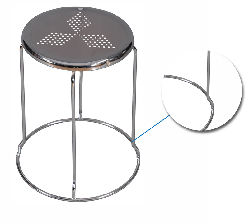 Outdoor Bar Stools With Metal Frame & Chrome Finish