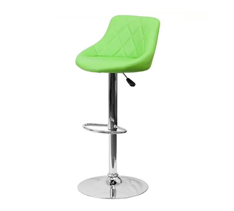 Bar Stool With Height Adjustable Metal Chrome Base