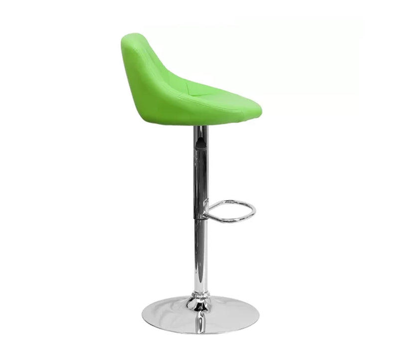 Bar Stool With Height Adjustable Metal Chrome Base