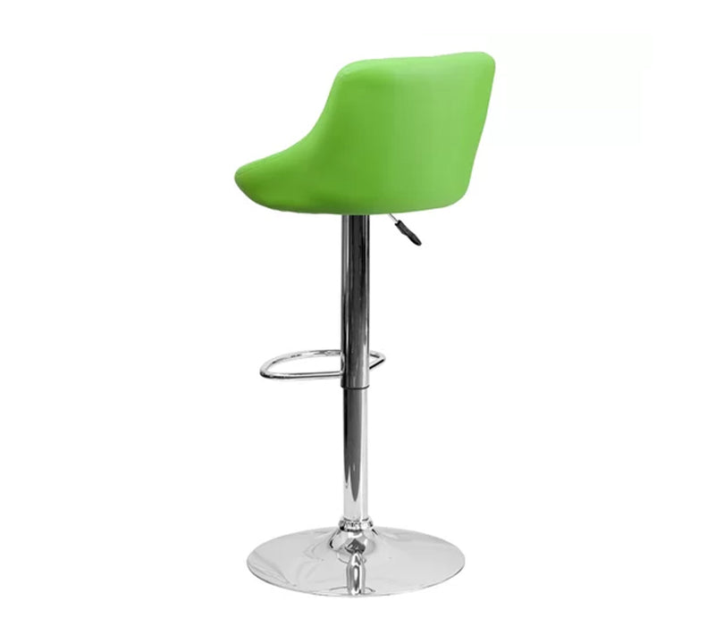 Bar Stool With Height Adjustable Metal Chrome Base