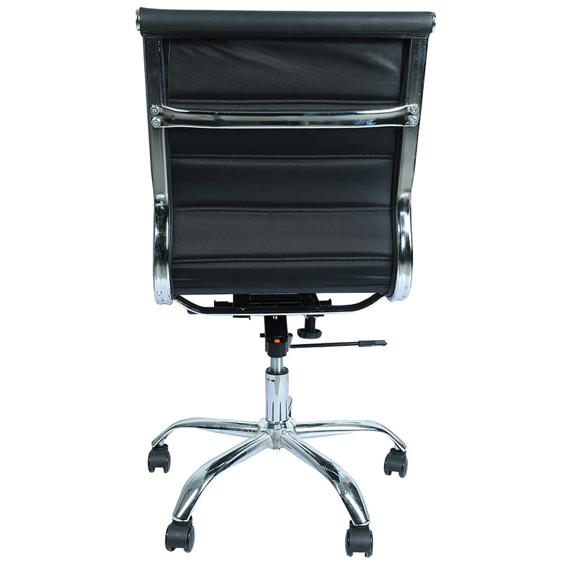 Office Comfortable Chair Mid Back in Black