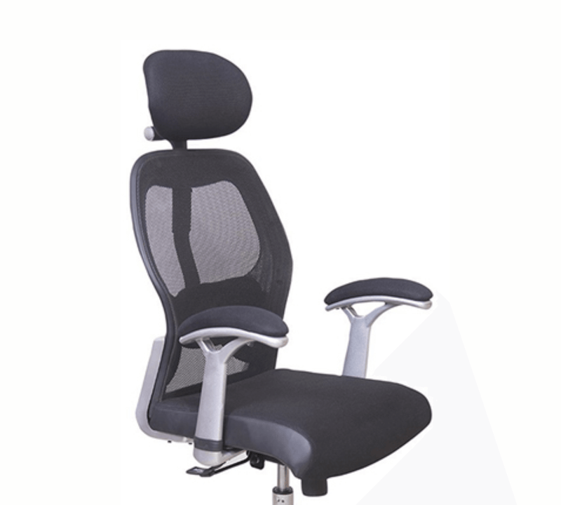 Executive Chair with Headrest & Height Adjustable Wheels Base