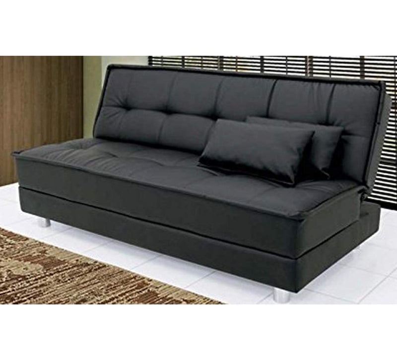 3 Seater Fabric Sofa Cum Bed in Wooden Frame
