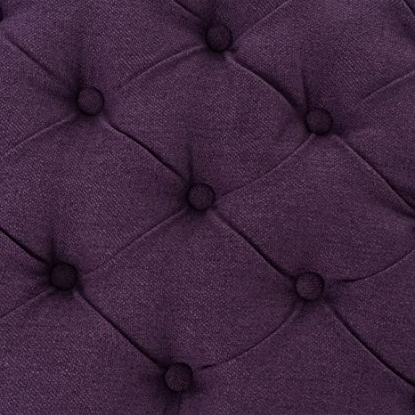 Wooden Frame Fabric Wide Ottoman with Storage