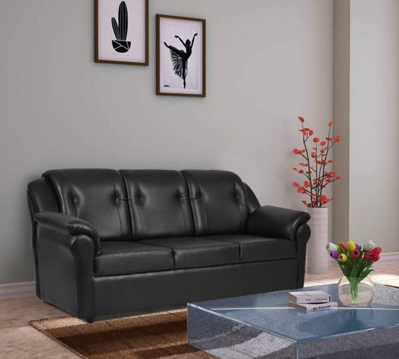 Wooden Frame Base 3 Seater/ 2 Seater/ Single Seater Leatherette Sofa