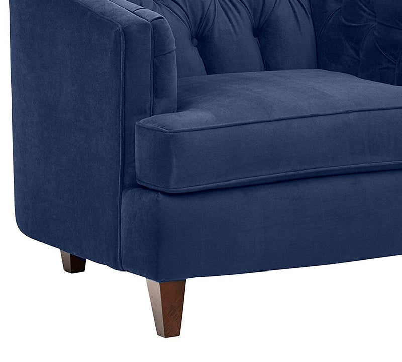 One Seater Chaise in Wooden Frame Base