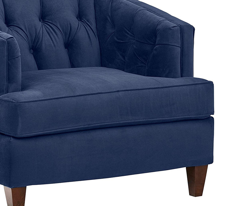 One Seater Chesterfield Sofa,  Armchair in Wooden Frame