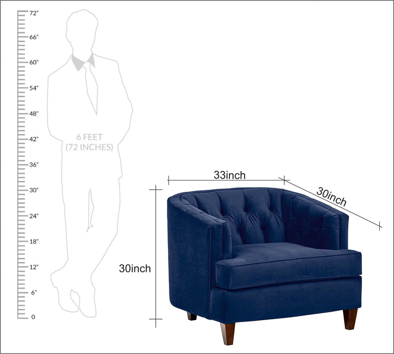 One Seater Chaise in Wooden Frame Base