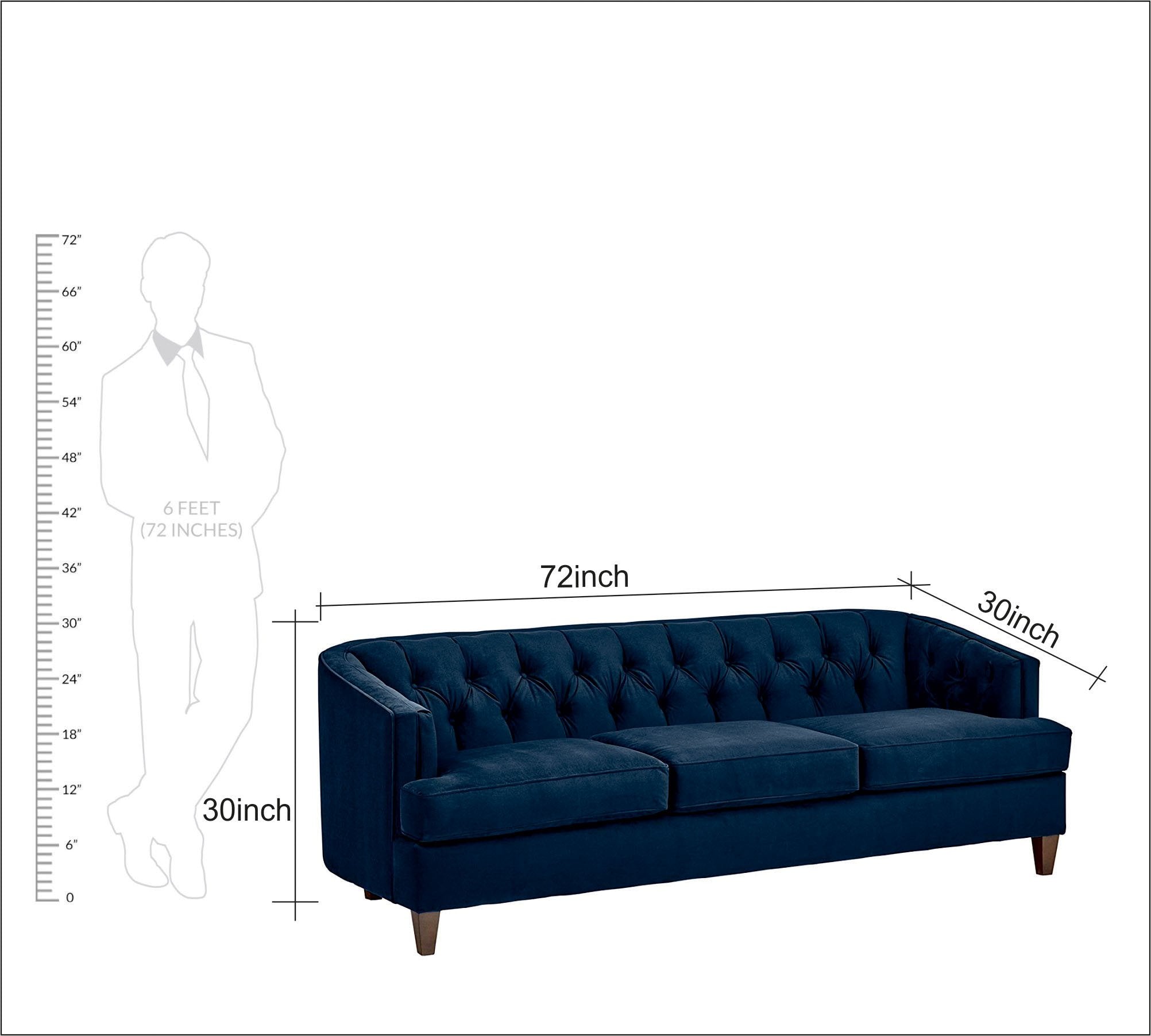 3 Seater Sofa with Wooden Base Fully Cushioned Suede