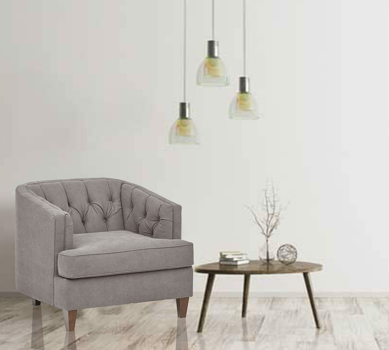 One Seater Chaise in Wooden Frame Base