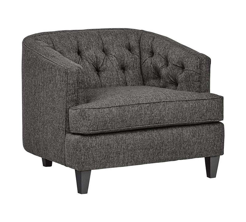 One Seater Chesterfield Sofa,  Armchair in Wooden Frame