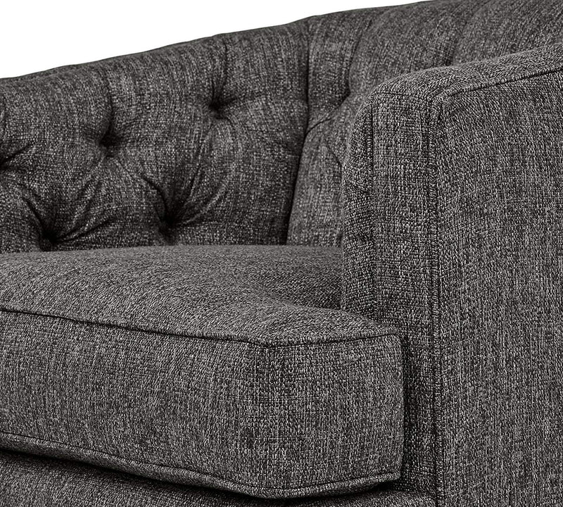 One Seater Chesterfield Sofa,  Armchair in Wooden Frame