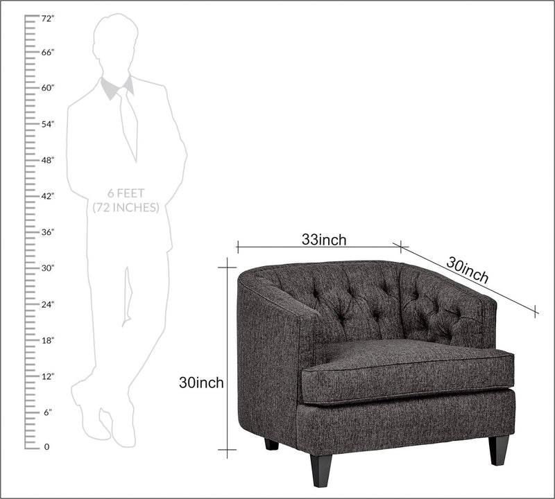 One Seater Chaise in Wooden Frame Base