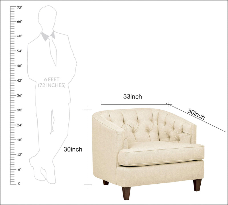 One Seater Chaise in Wooden Frame Base