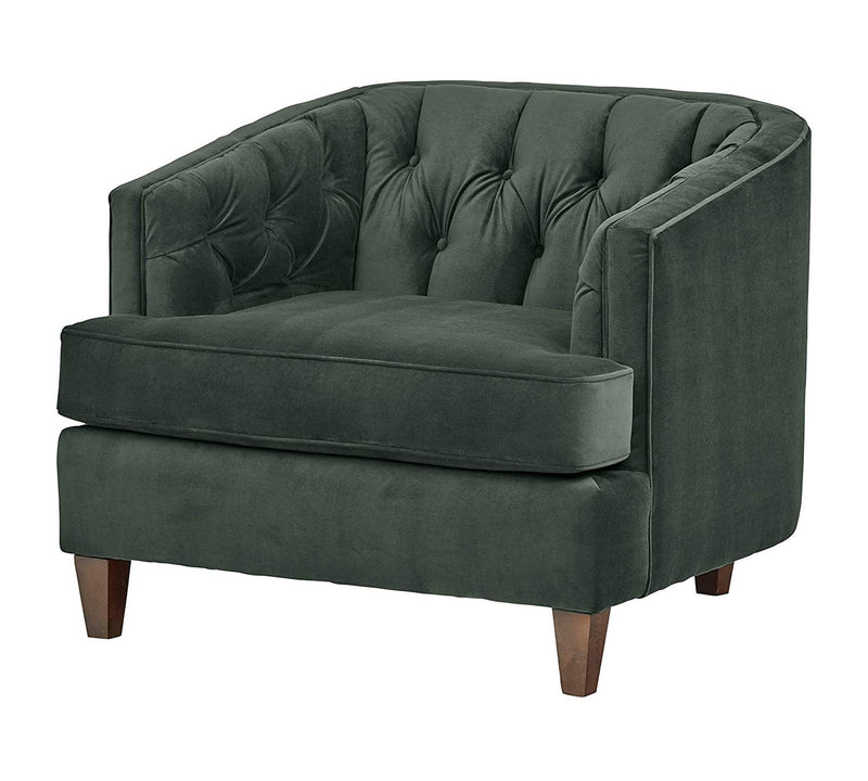 One Seater Chesterfield Sofa,  Armchair in Wooden Frame