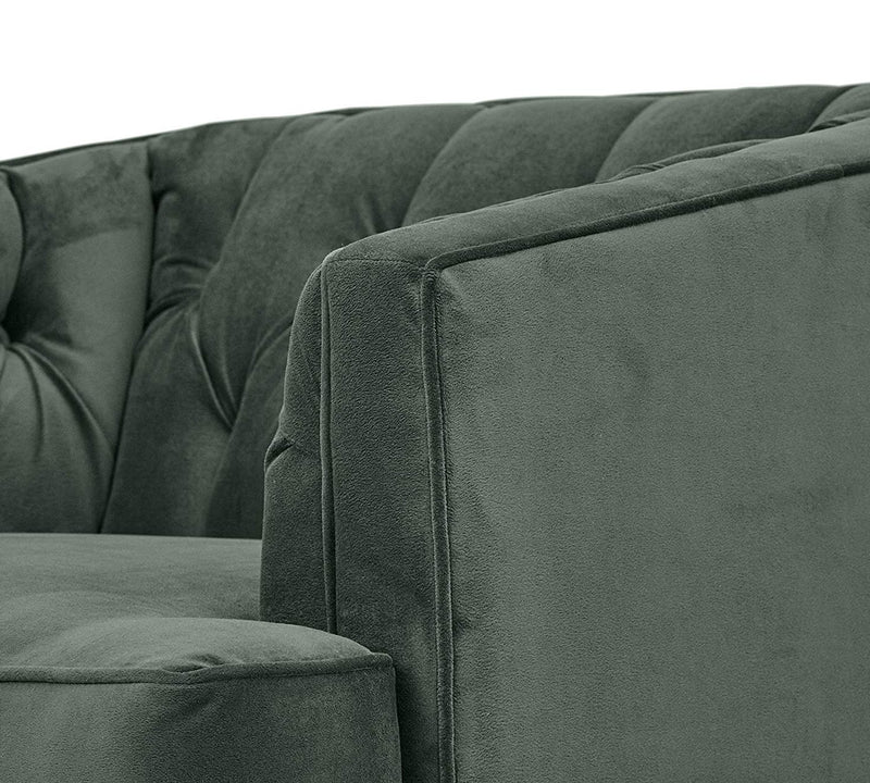 One Seater Chaise in Wooden Frame Base
