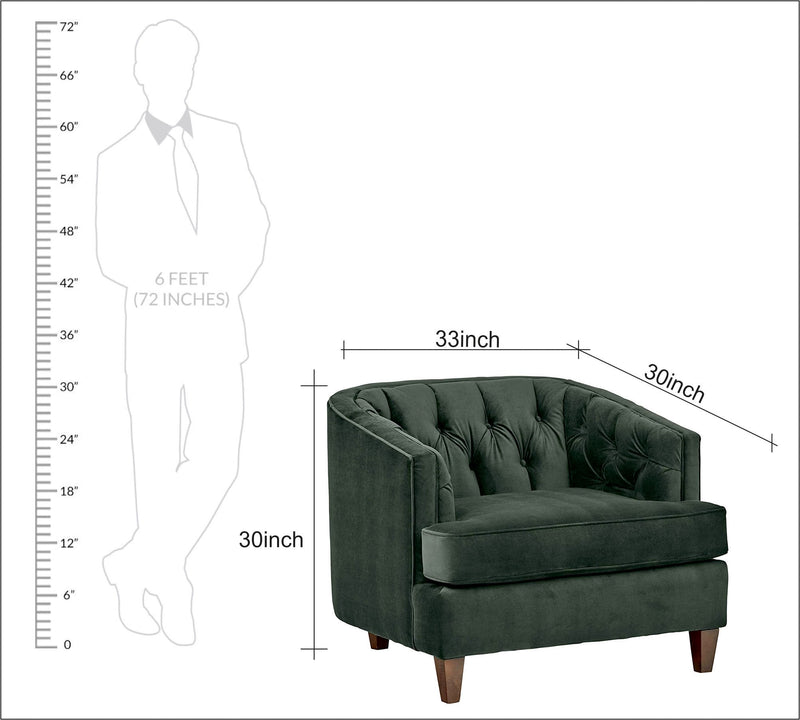 One Seater Chaise in Wooden Frame Base