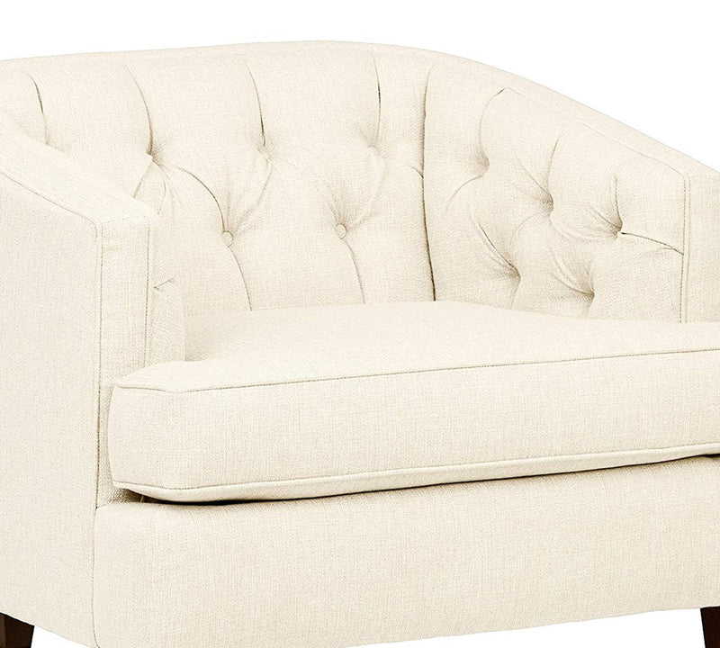 One Seater Chesterfield Sofa,  Armchair in Wooden Frame