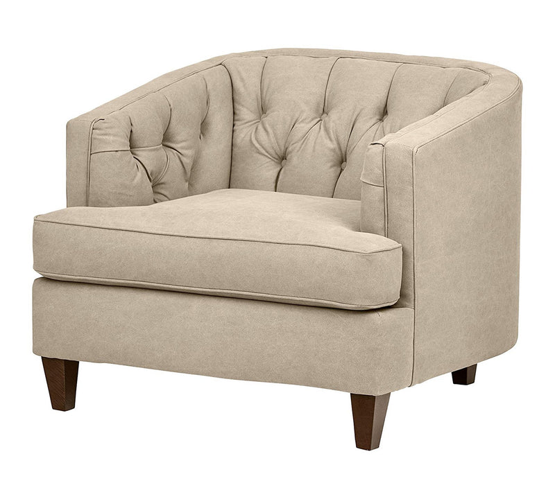 One Seater Chesterfield Sofa,  Armchair in Wooden Frame