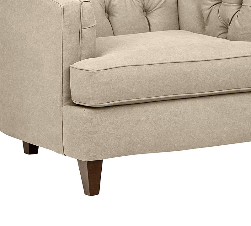 One Seater Chesterfield Sofa,  Armchair in Wooden Frame