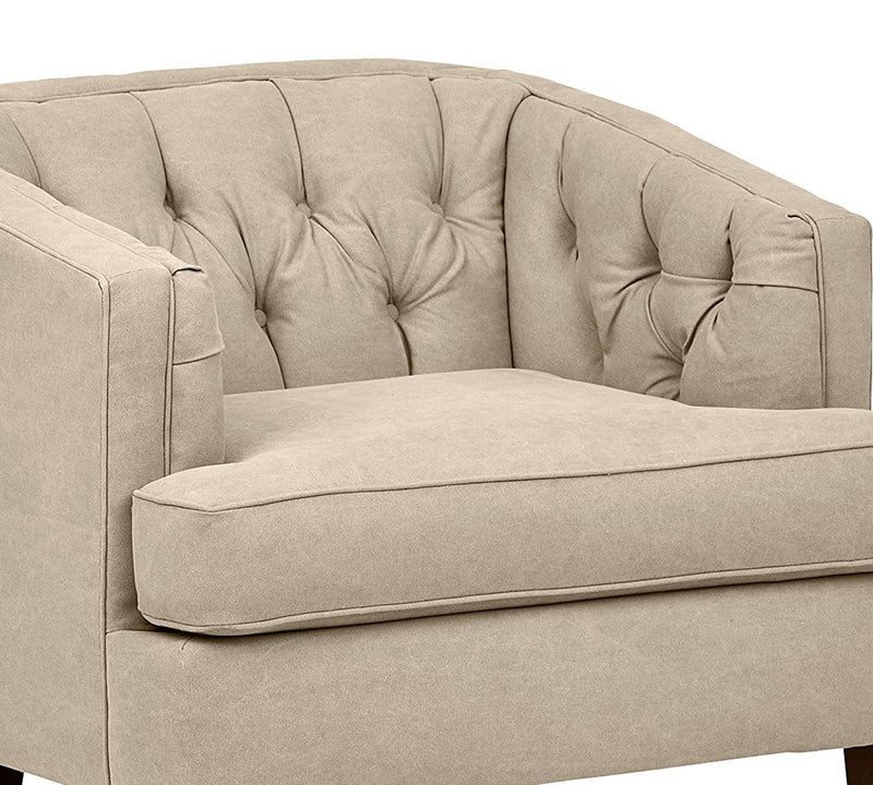 One Seater Chesterfield Sofa,  Armchair in Wooden Frame