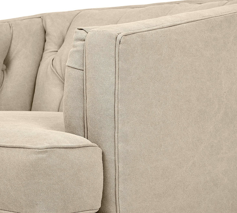 One Seater Chaise in Wooden Frame Base