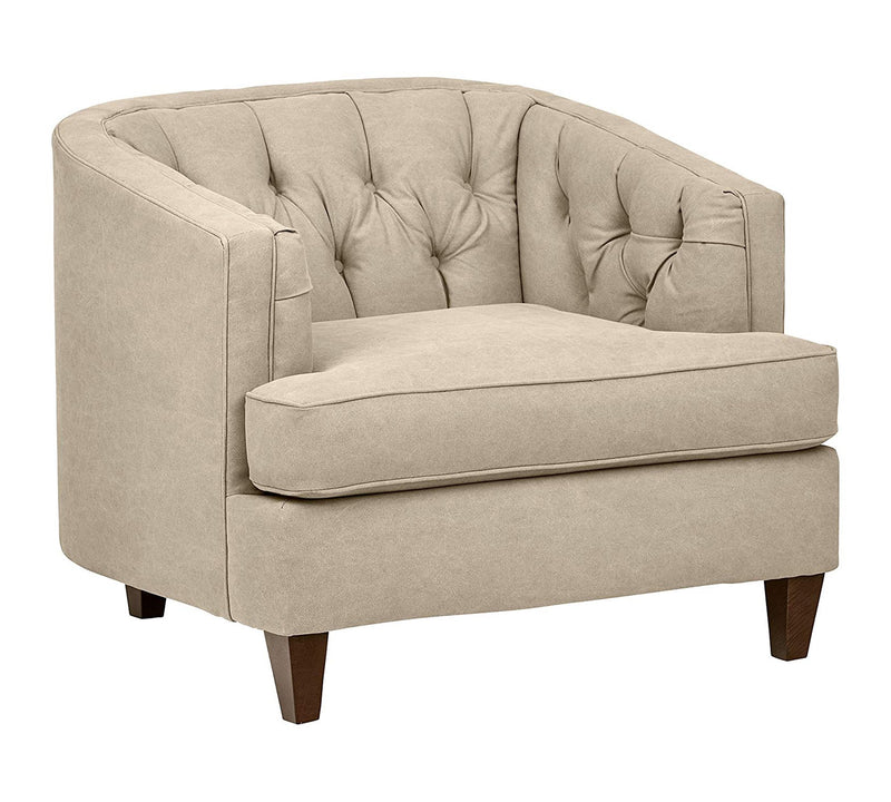 One Seater Chesterfield Sofa,  Armchair in Wooden Frame