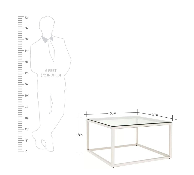 The Metal Legs Frame Base Glass Top Center Table