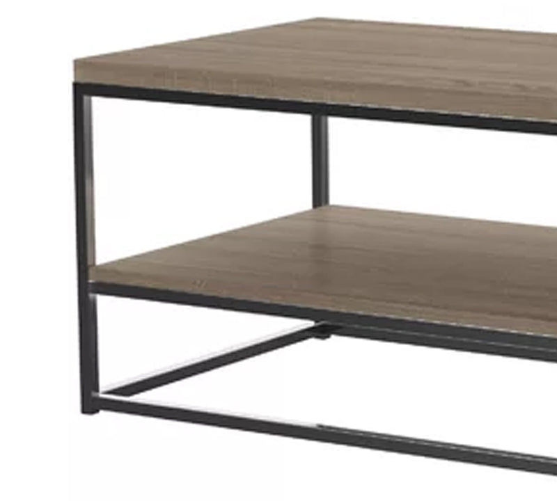 The Metal Frame Base Particle Board Wooden Center Table