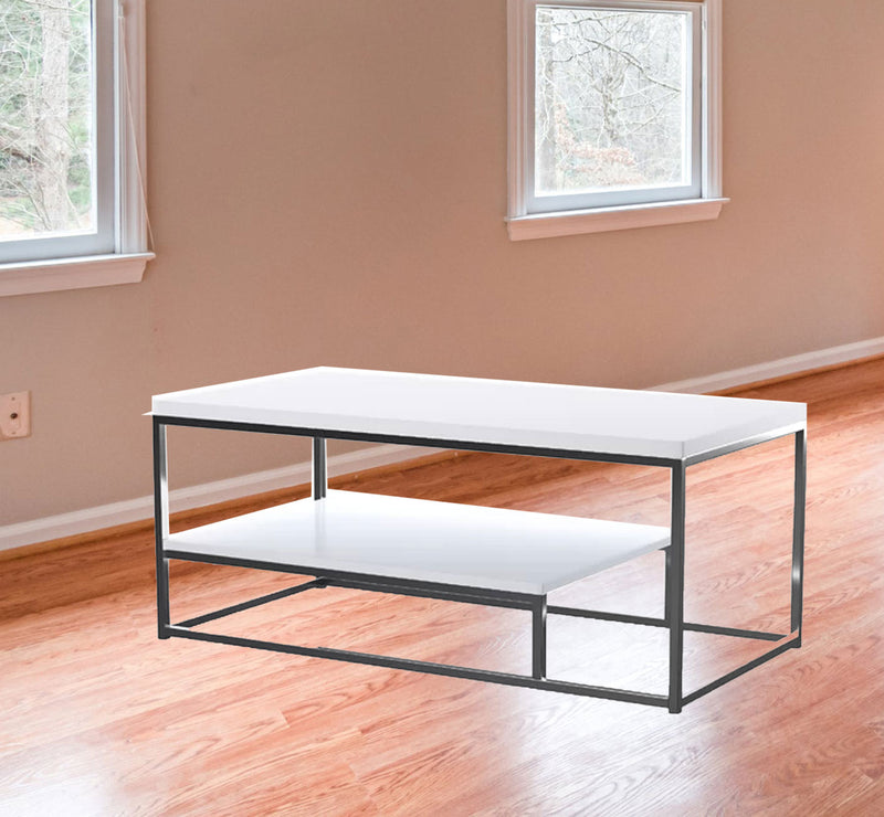 The Metal Frame Base Laminated Board Center Table