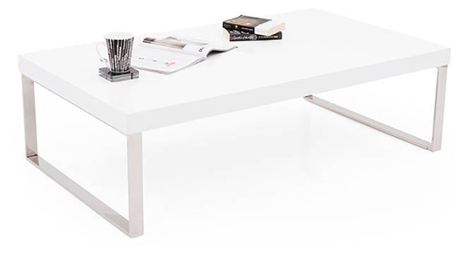 The Metal Frame Base Laminated Board Top Center Coffee Table