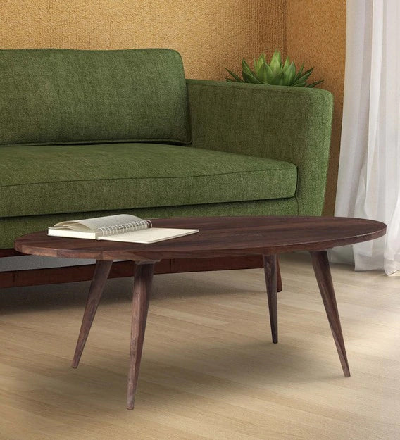 The Wooden Legs Base Coffee Center Table - Brown