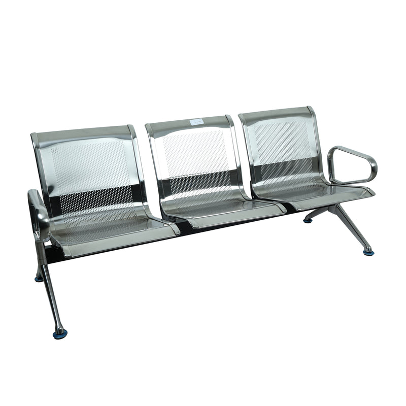 Airport Chair 3 Seater & Reception Waiting Area Chair, Silver