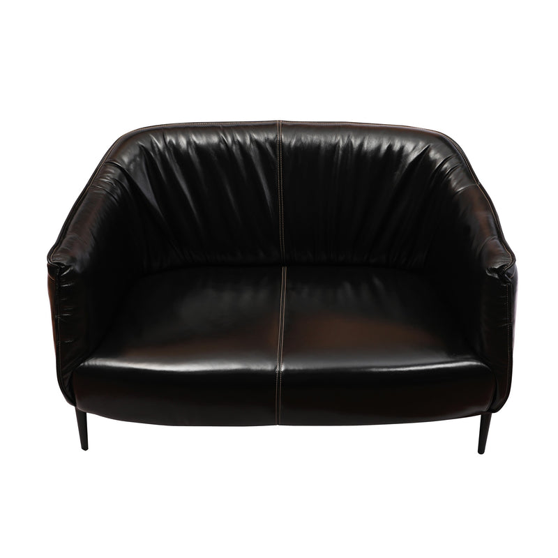 Two Seater Sofa with Metal Legs Base