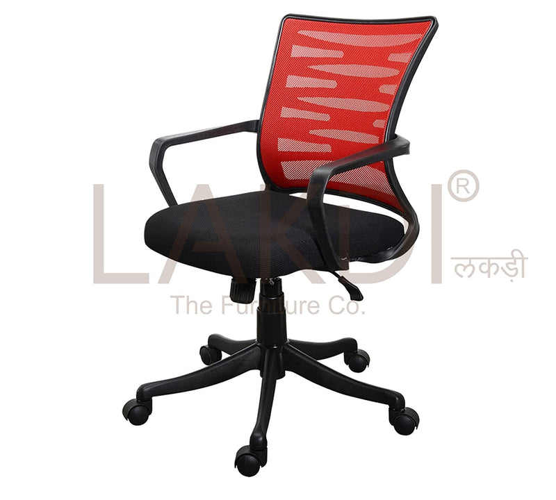 Office Executive Chair in Medium Back Nylon Base