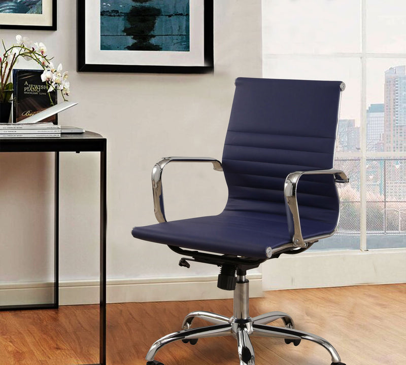 The Medium Back Office Executive Chair with Height Adjustable Chrome Base