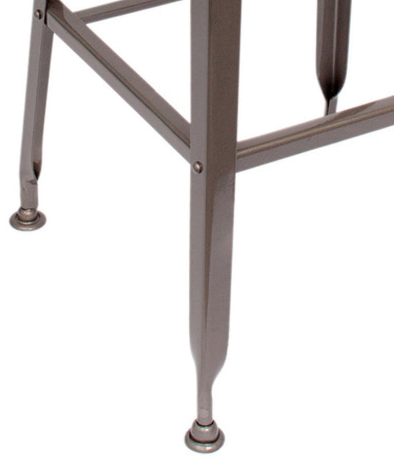 Bar Stool With High Rise in Metal & Wooden