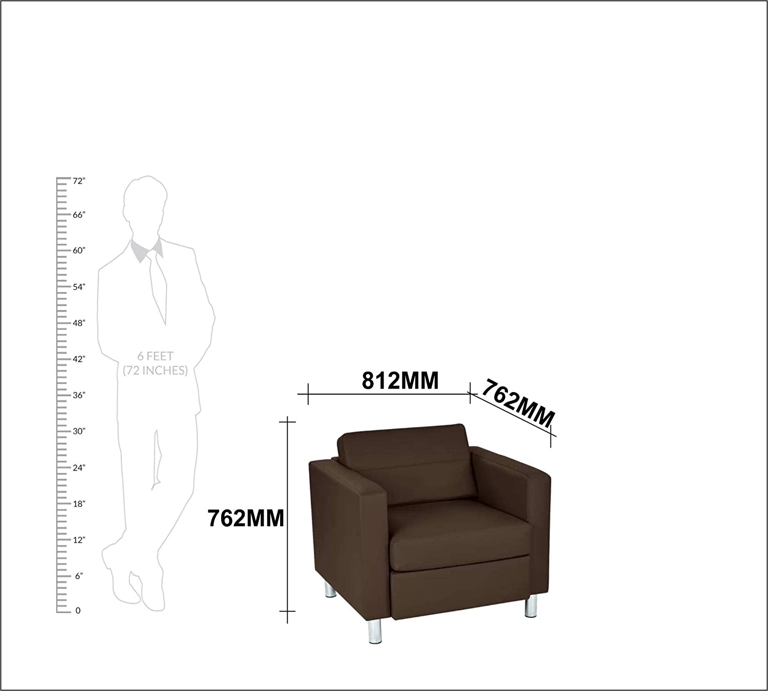 Lounge Chair with SS Legs Single Chair Chair