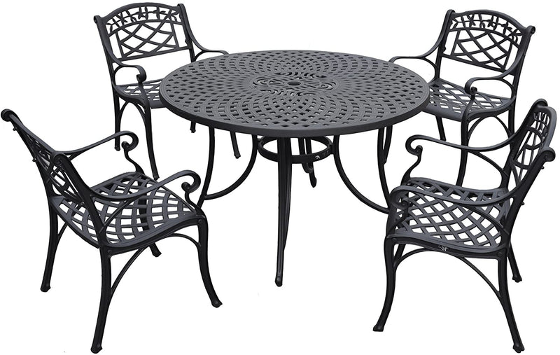 Black Outdoor Chair  & Table Make in with Cast Metal