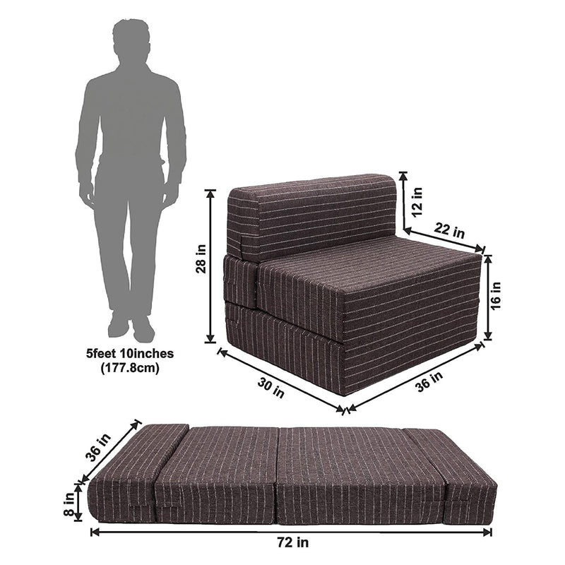 Fabric Foldable Mattress Sofa cum Bed