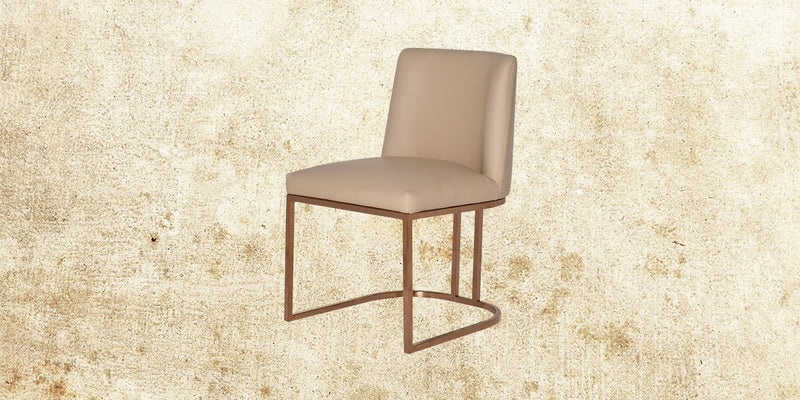 Dining Chair with Steel Frame Base
